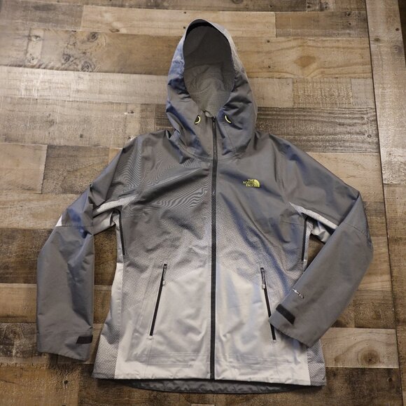 The North Face FuseForm Dot Matrix Rain Jacket Women’s Large Gray HyVent - Picture 1 of 16